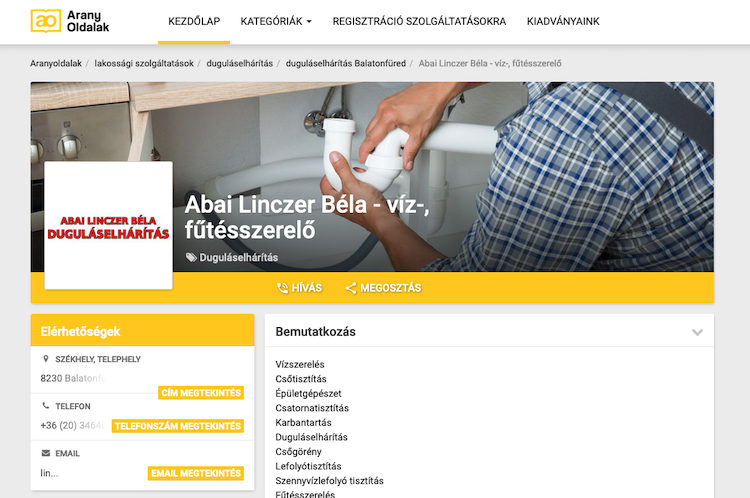 említés aranyoldalak