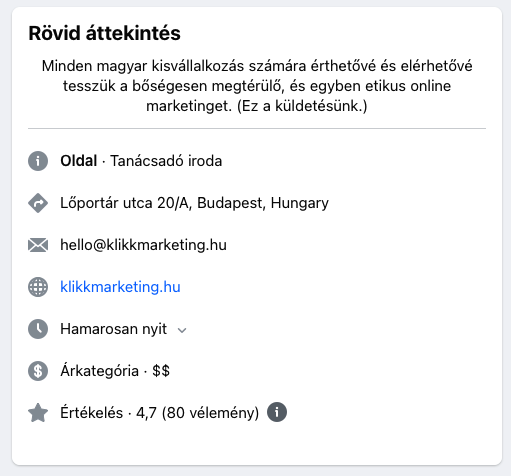facebook említés